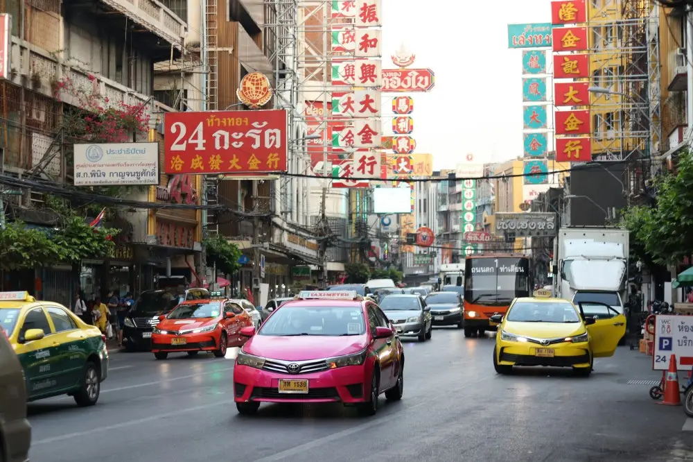 Taxi i Bangkok Chinatown